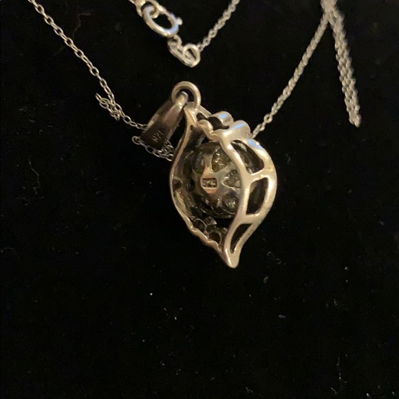 SterlingSilver StarDust Swarovski Pendent Necklace - Picture 5 of 7